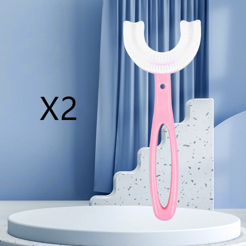 Children's U-shaped Soft Rubber Toothbrush