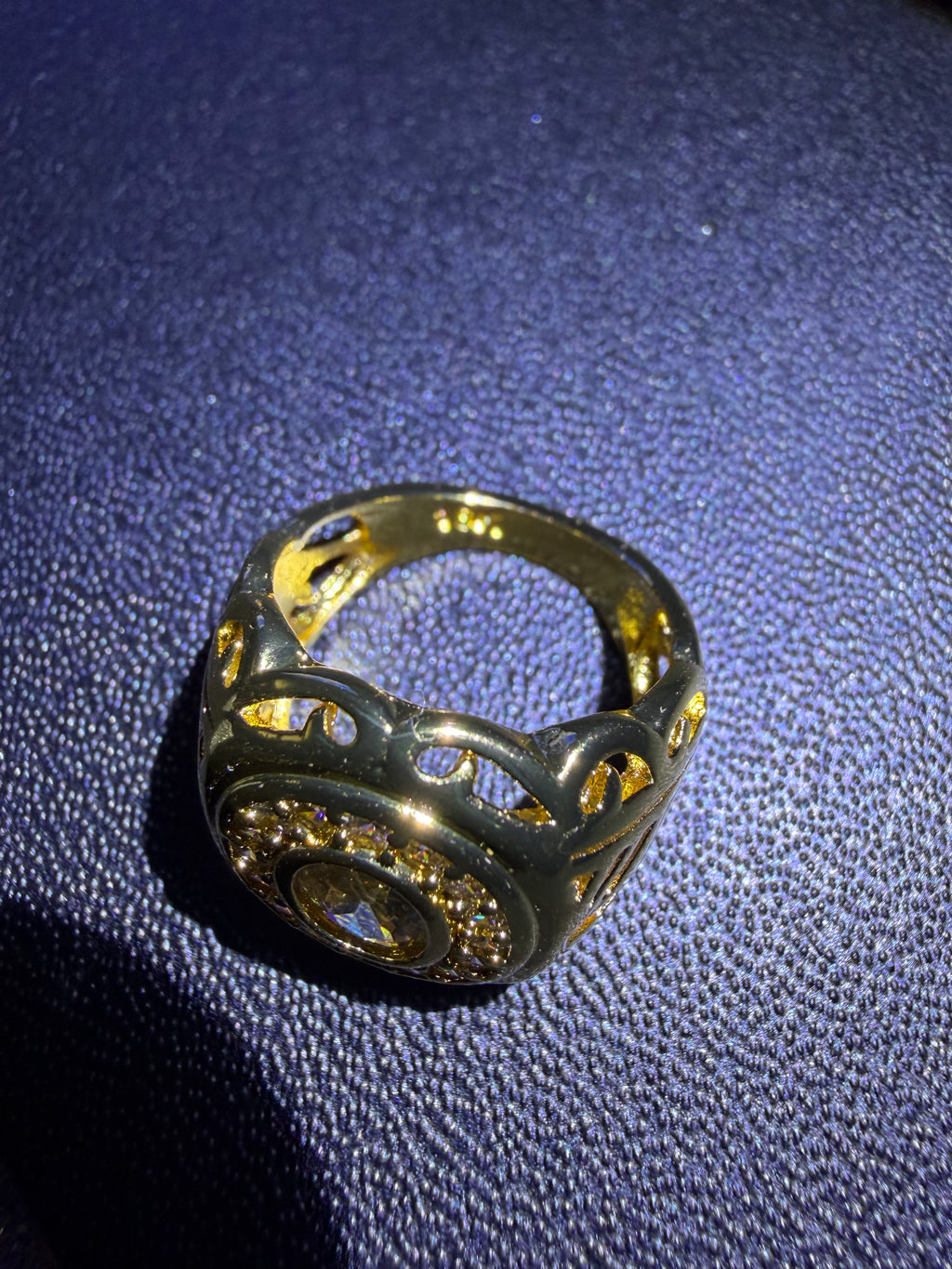 18 CT Gold Plated Signet Ring