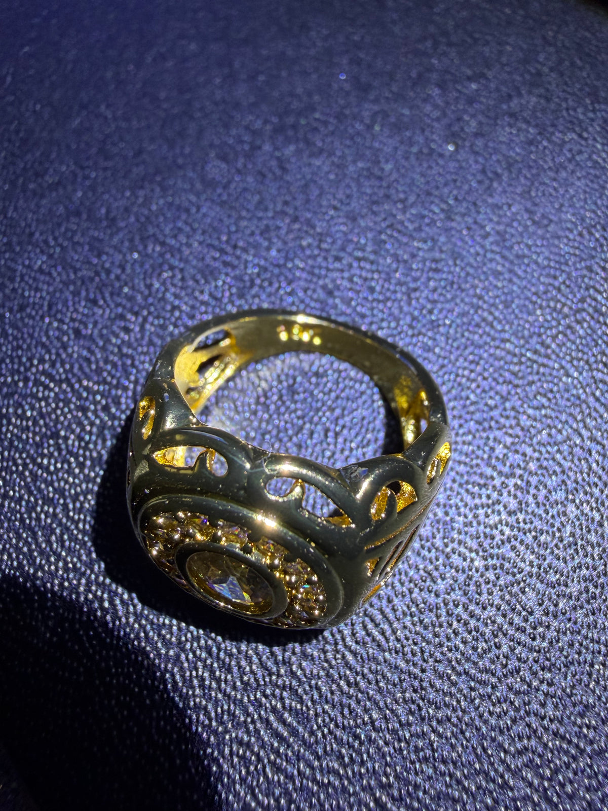18 CT Gold Plated Signet Ring