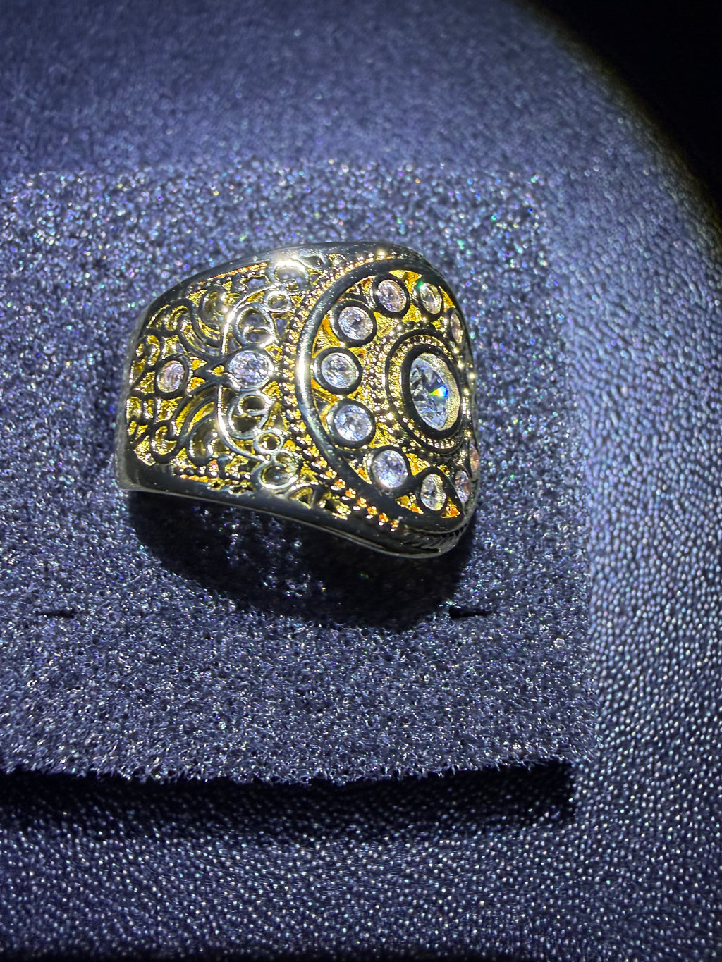 18CT Gold Plated Signet Ring