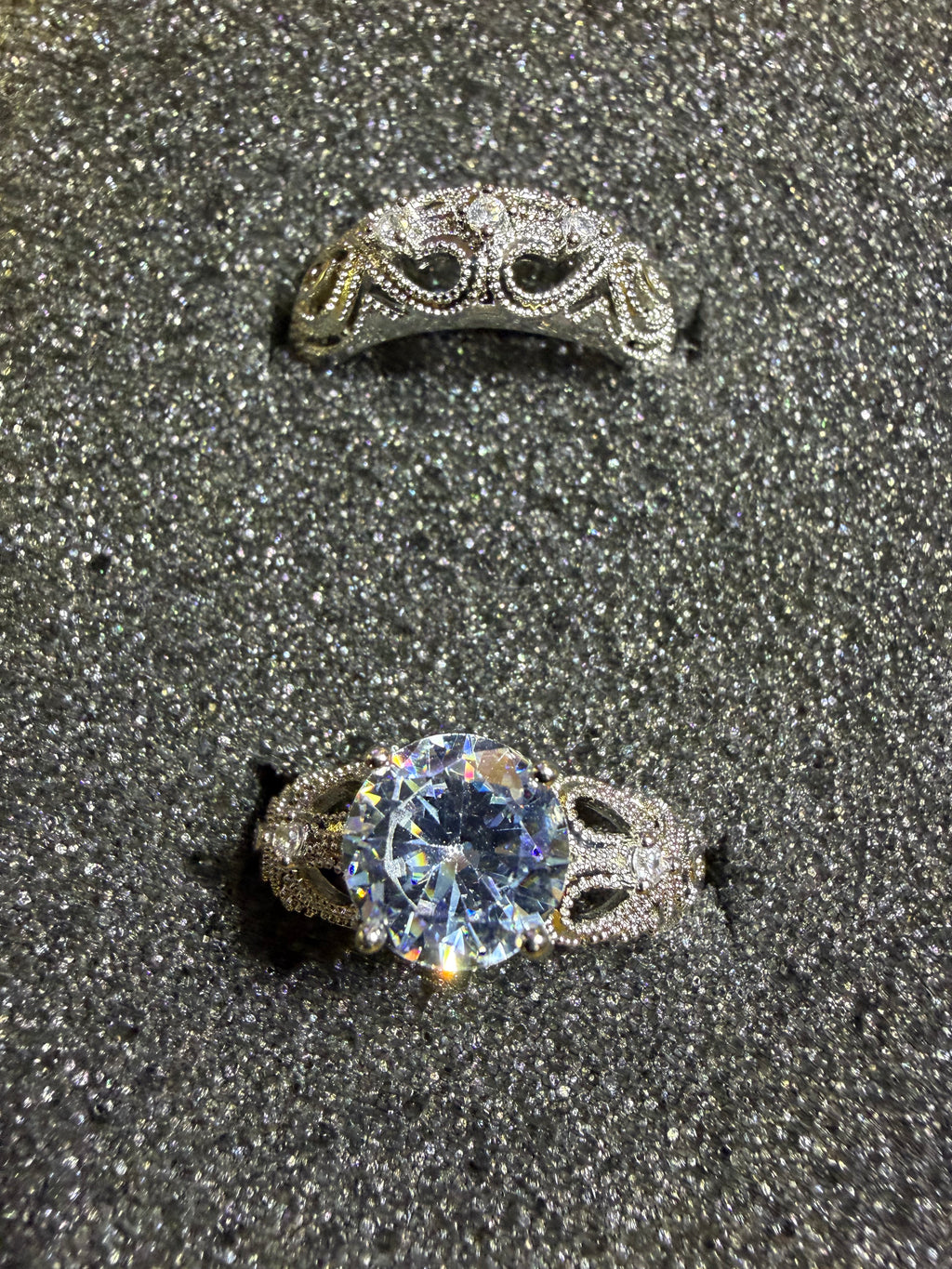 3KT Mossanite Diamond Wedding Set