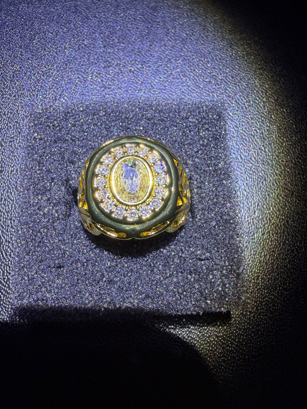 18 CT Gold Plated Signet Ring