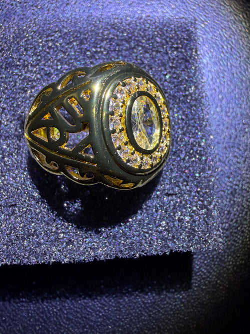 18 CT Gold Plated Signet Ring