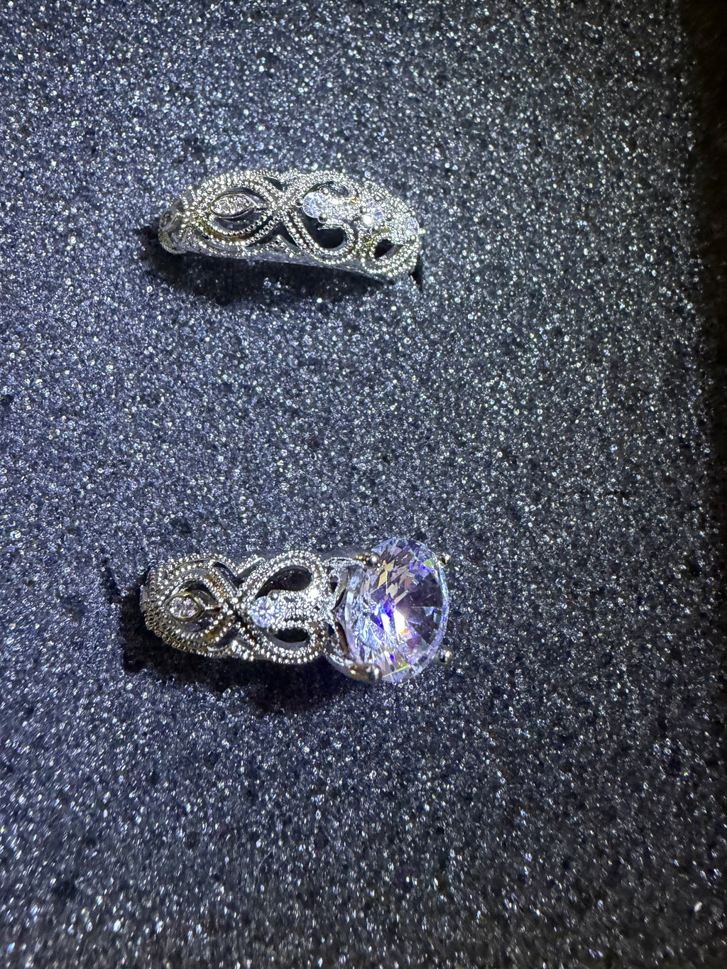 3KT Mossanite Diamond Wedding Set