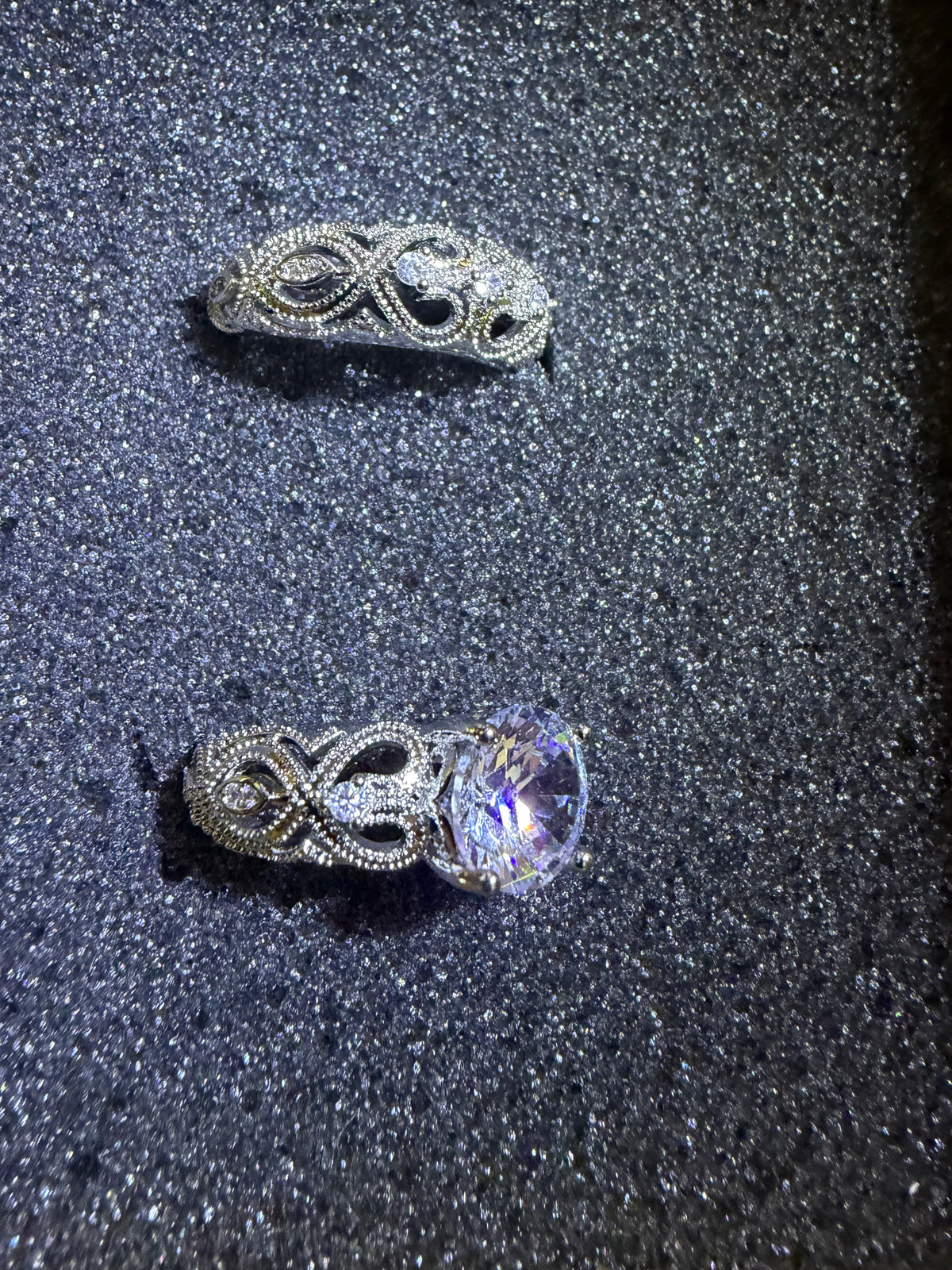 3KT Mossanite Diamond Wedding Set