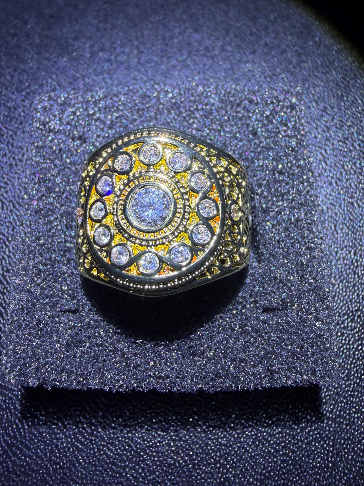 18CT Gold Plated Signet Ring