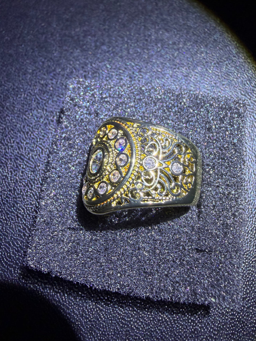 18CT Gold Plated Signet Ring