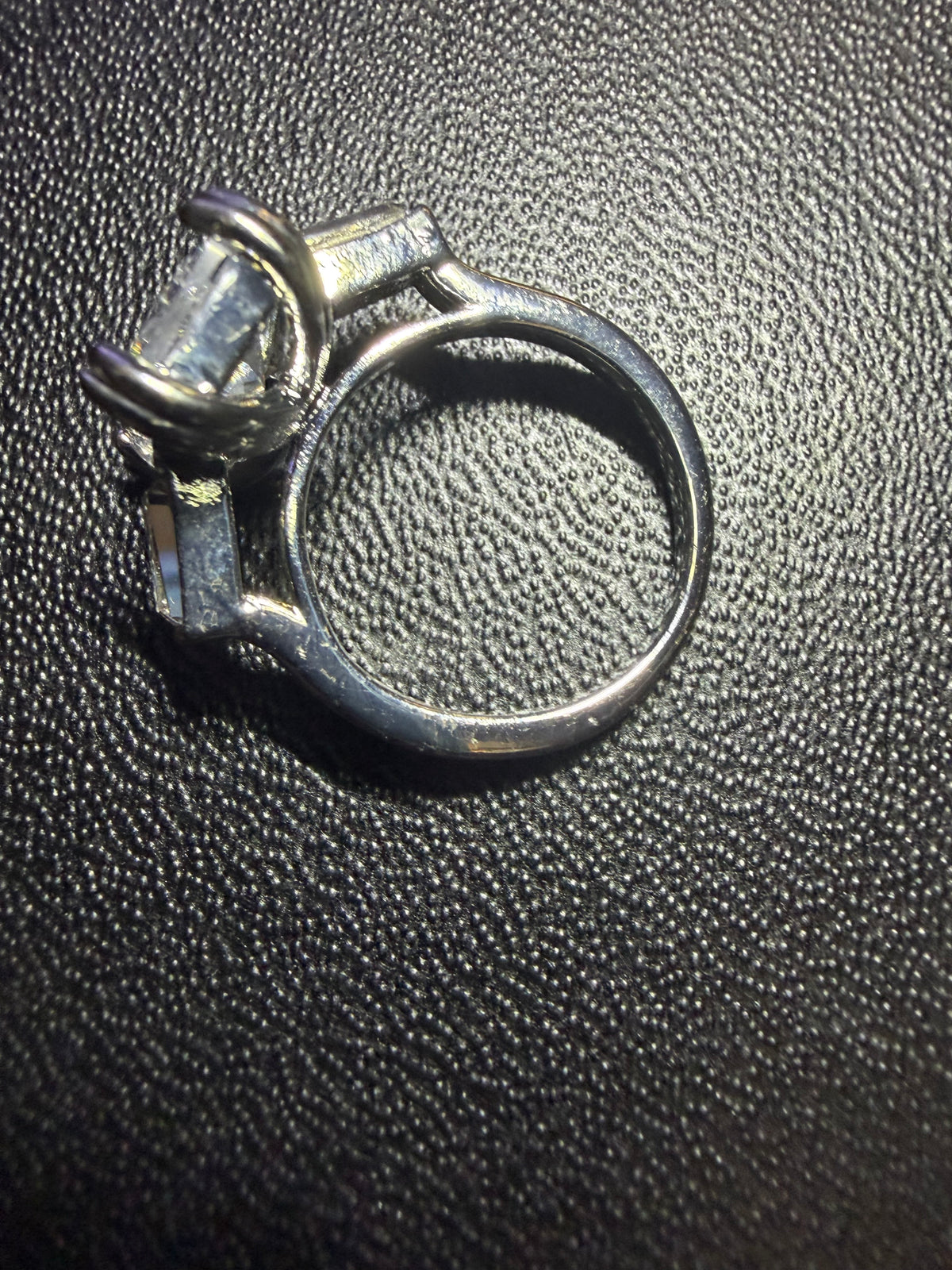 4CT Square Mossanite Engagement Ring