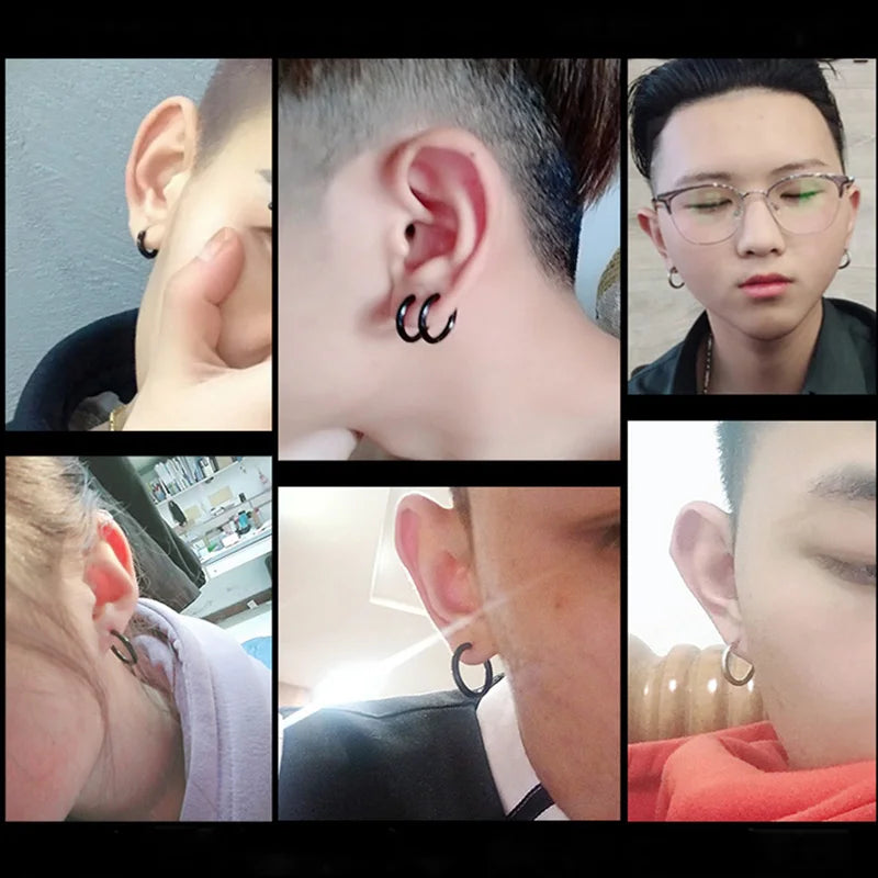 Stainless Steel Small Hoop Earrings