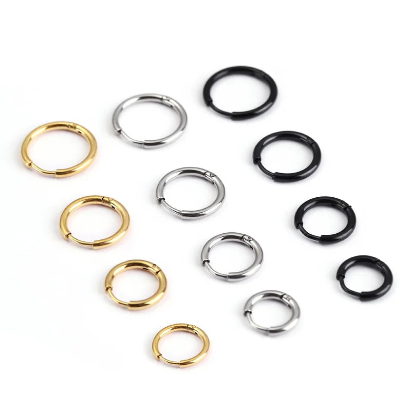 Stainless Steel Small Hoop Earrings