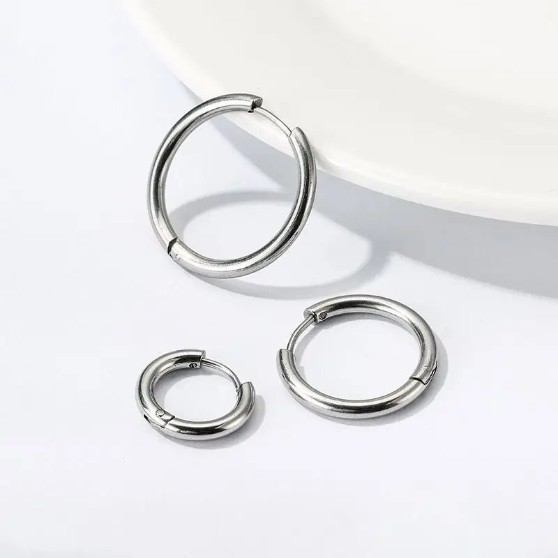 Stainless Steel Small Hoop Earrings