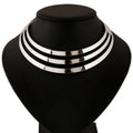 Statement Necklace Fashion Women Multilayer Punk Necklaces Charm Party Gold Color Necklace Chain Luxury Choker Collar Necklace