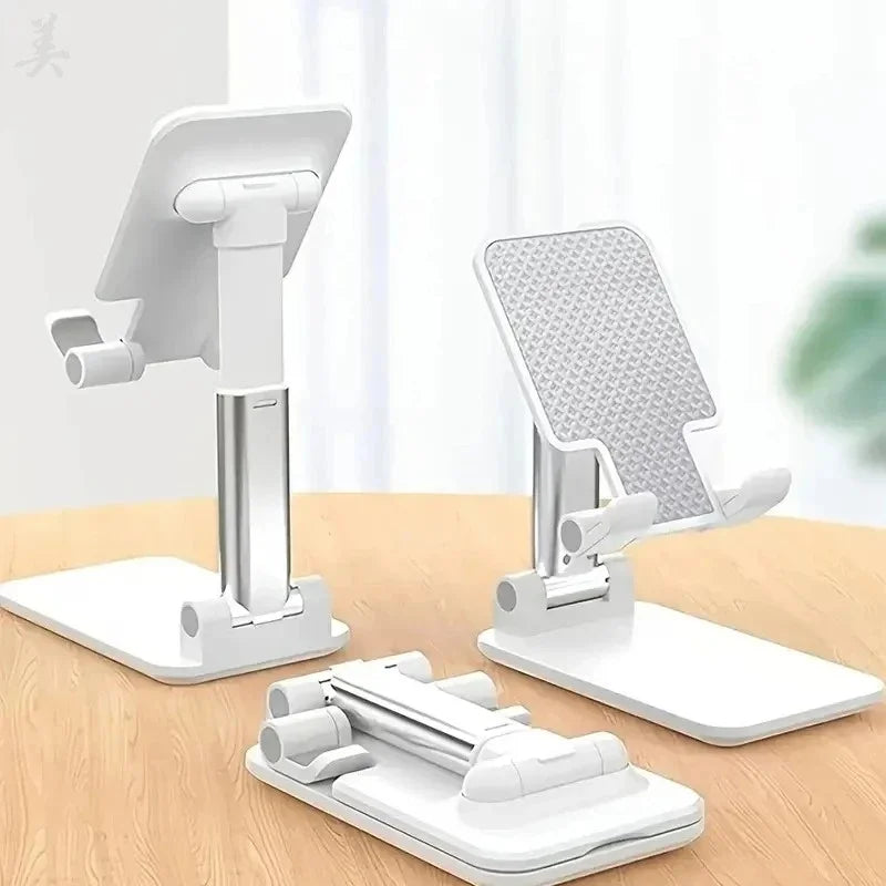 Adjustable Phone Stand for Desk – Foldable Tablet Holder, Sturdy Portable Cradle for Most Phones & iPads