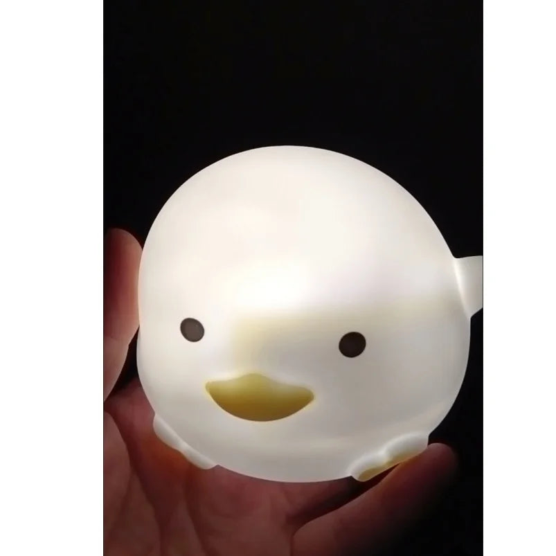 Duck Night Light – USB Rechargeable Touch Lamp with Timer