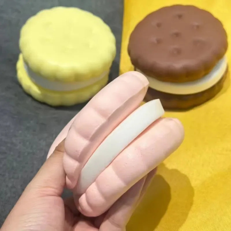 Squishy Simulated Cake Squeeze Toy Stress Relief Slow Rising Sensory Fidget Toys for Anxiety ADHD Autism Kids Adults ASMR Fun