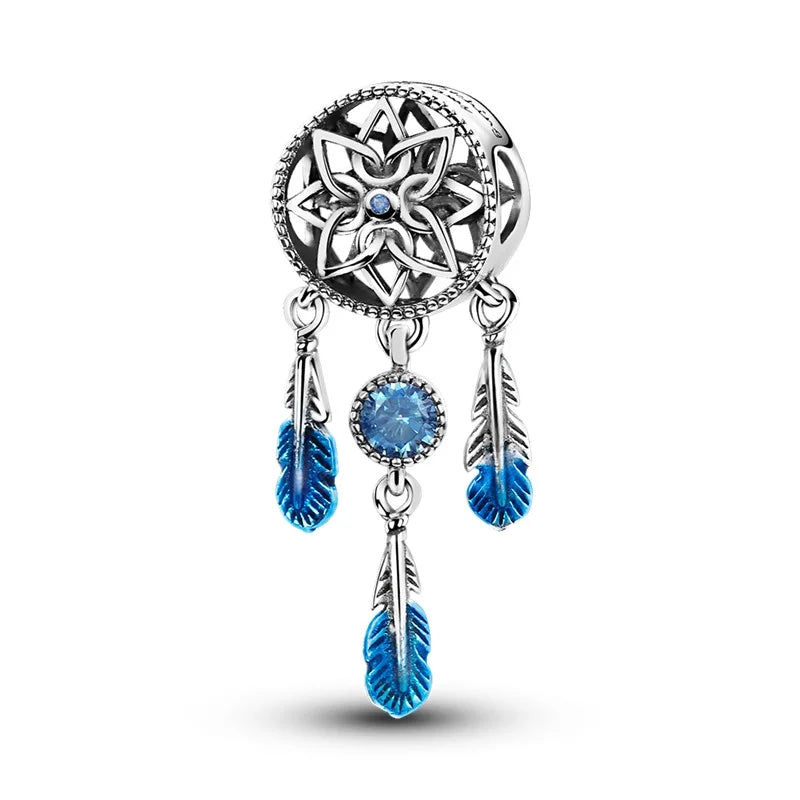 100% Real 925 Silver Classic Devil's Eye Charms Beads For Women Fit Original Qikaola Bracelets Fine DIY Jewelry Making