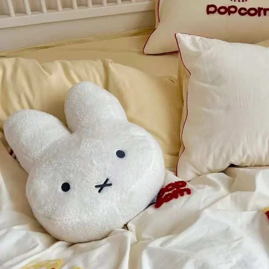 Cute Mify Rabbit Plush Pillow Soft Stuffed Doll Toy Cartoon Bedroom Living Room Home Decoration Comfortable Soft Waist Pad Gift