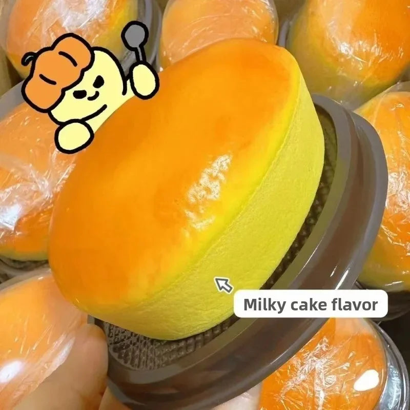 Squishy Simulated Cheesecake Squeeze Toy Stress Relief Slow Rising Sensory Fidget for Anxiety ADHD Autism Gifts for Kids Adults