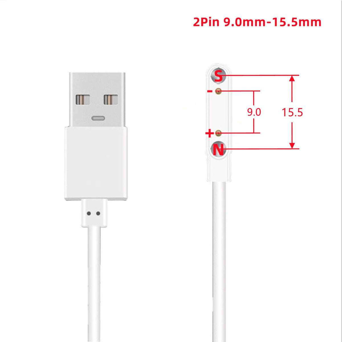 Smart Watch Magnetic USB Dock Charger 2pin 4pin Charging Cable Power Adapter For Kids Smartwatch Juicer Beauty Device Toothbrush