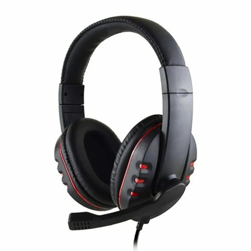 Wired Gaming Headset With Light Adjustable Microphone Stereo Surround Sound Soft Ear Cushion For PC Laptop Phone Game Headphone