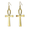 Egyptian Ankh Cross Ankh Earrings Life Symbol for Women, Lightweight Tassel Dangle Style, Daily Party Vacation Date Weekend