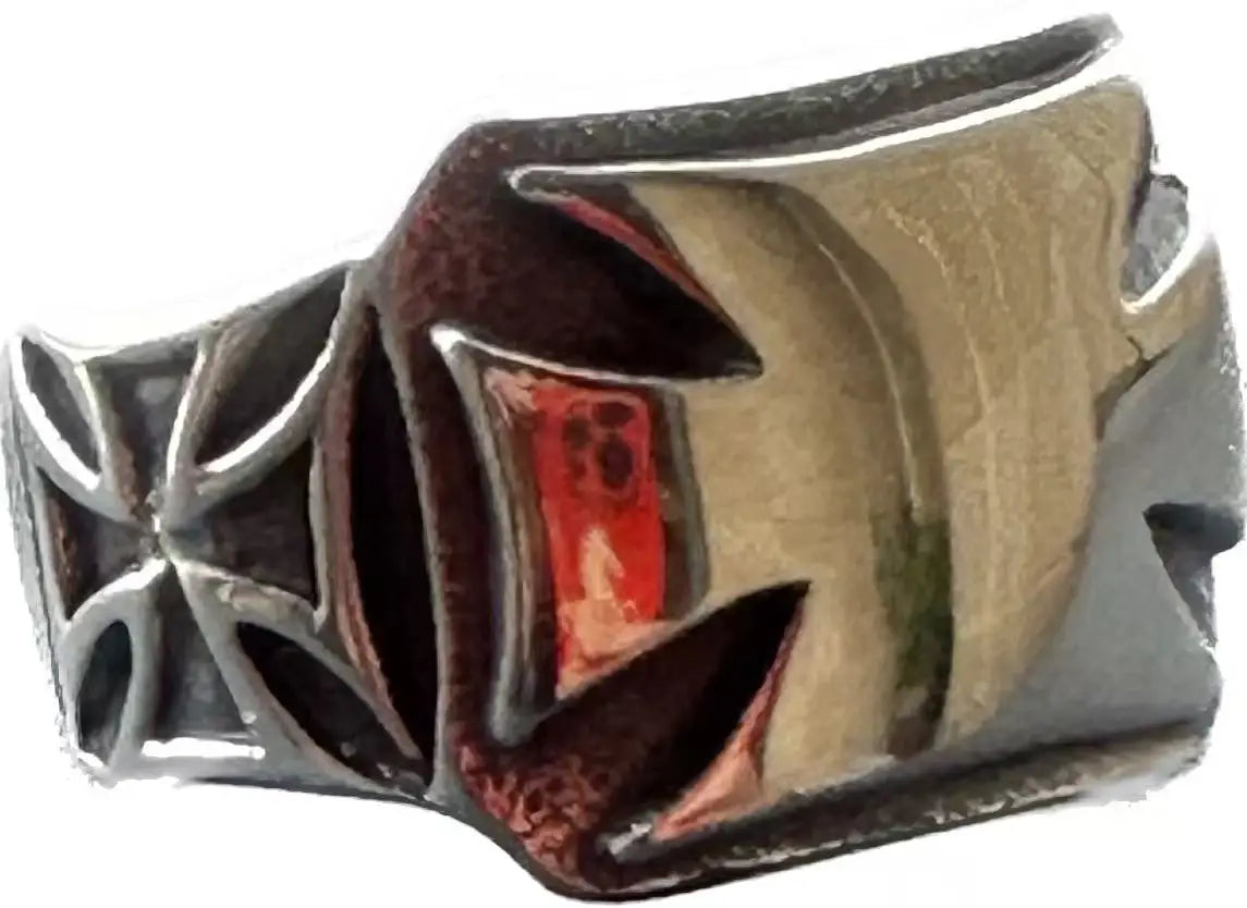 Mens Biker Cross Ring 316L Stainless Steel Polishing Mens Jesus Cross Ring