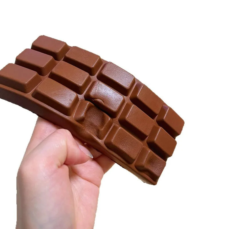 1/3PCS Simulated Chocolate Squishy Squeeze Toy PU Soft Slow Rebound Fidget Toys Stress Relief Sensory Squeeze Toys