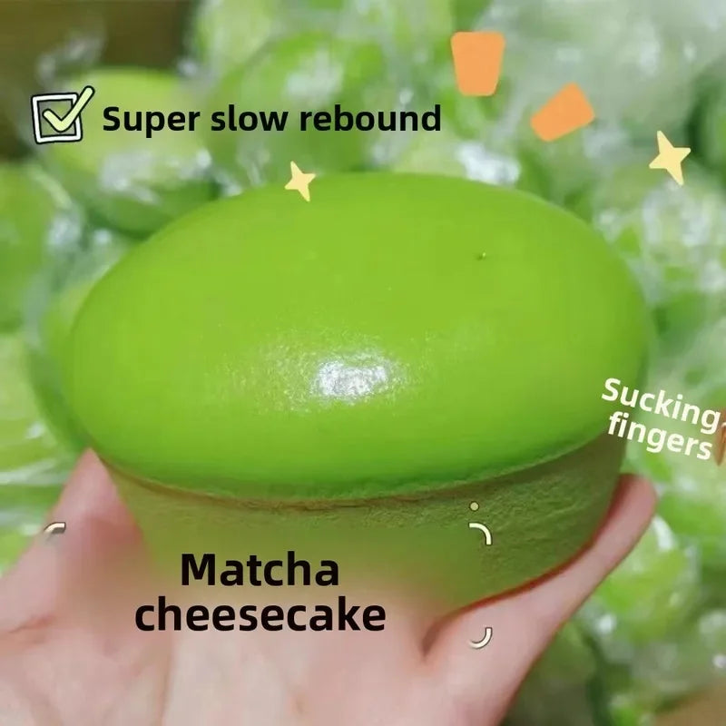 Squishy Simulated Cheesecake Squeeze Toy Stress Relief Slow Rising Sensory Fidget for Anxiety ADHD Autism Gifts for Kids Adults