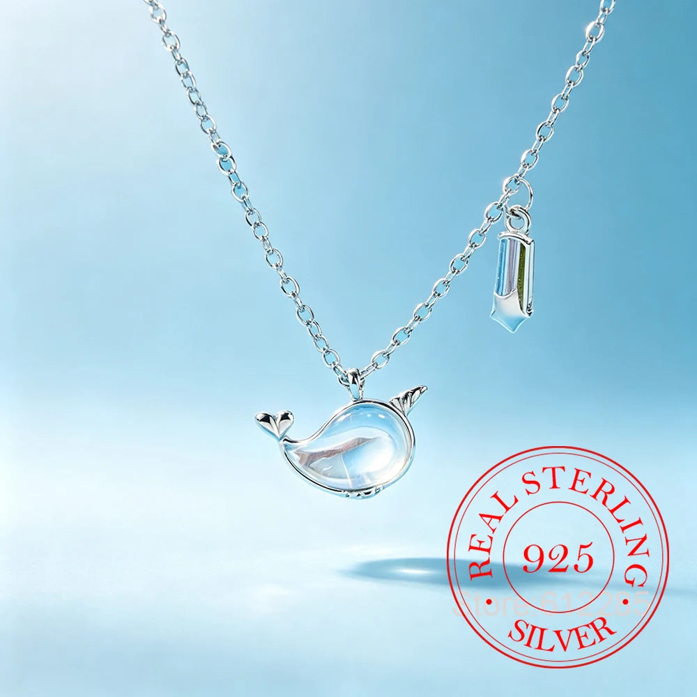 925 Sterling Silver Charm Necklaces & Pendants Choker Statement Necklace For Women Birthday Party Gift Jewelry
