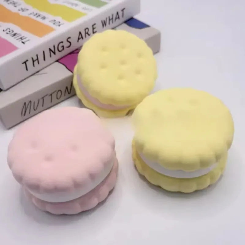 Squishy Simulated Cake Squeeze Toy Stress Relief Slow Rising Sensory Fidget Toys for Anxiety ADHD Autism Kids Adults ASMR Fun