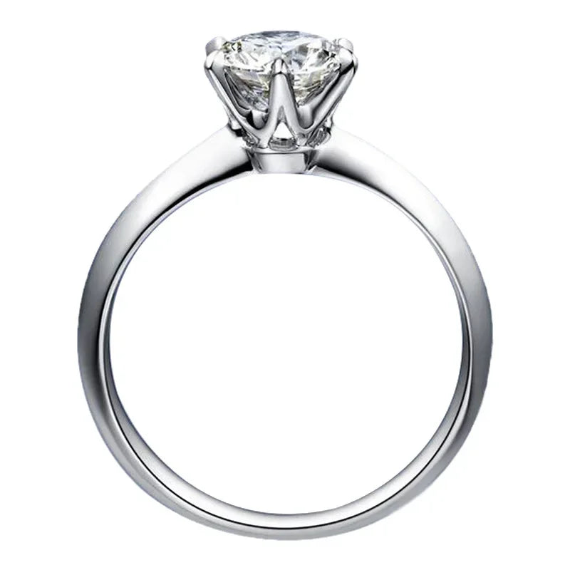 Hot New Luxury 925 Sterling Silver 1-3 Ct Real Moissanite Rings Wholesale