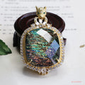 Explosive super flash colorful pendant leopard head luxury necklace jewelry women