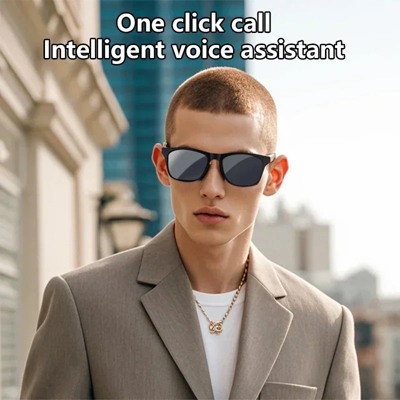 Lenovo AI Smart Glasses 8K Remote Control Touch 1600W Pixels Camera Recording Voice Assistant Translator Bluetooth Sunglasses