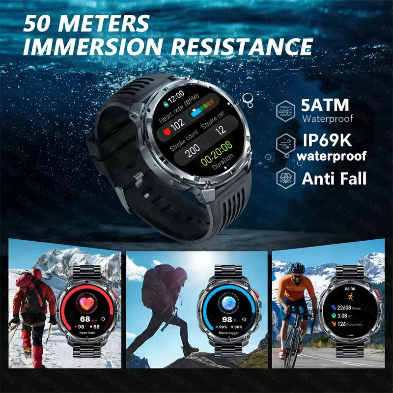 New T-Rex3 Ultra 1100mAh Battery Smart Watch GPS Track Compass IP69K Waterproof Sports tracker Outdoors Military Smartwatches