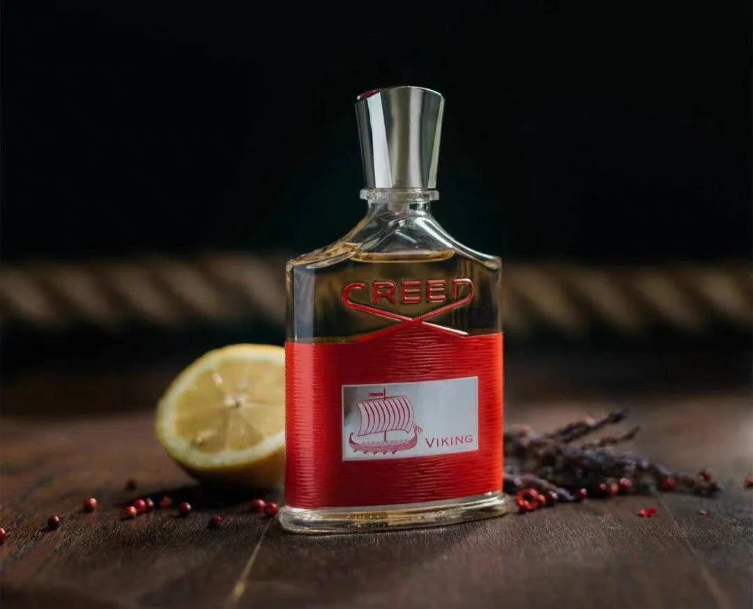 CREED Viking Male Fragrance! The red label Viking ship has outstanding appearance, with citrus herbs and cedar musk, refreshing but not greasy, niche and not easily scented