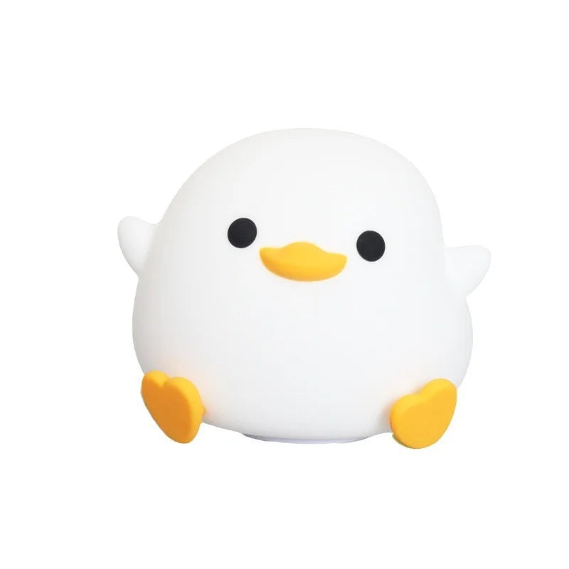 Duck Night Light – USB Rechargeable Touch Lamp with Timer