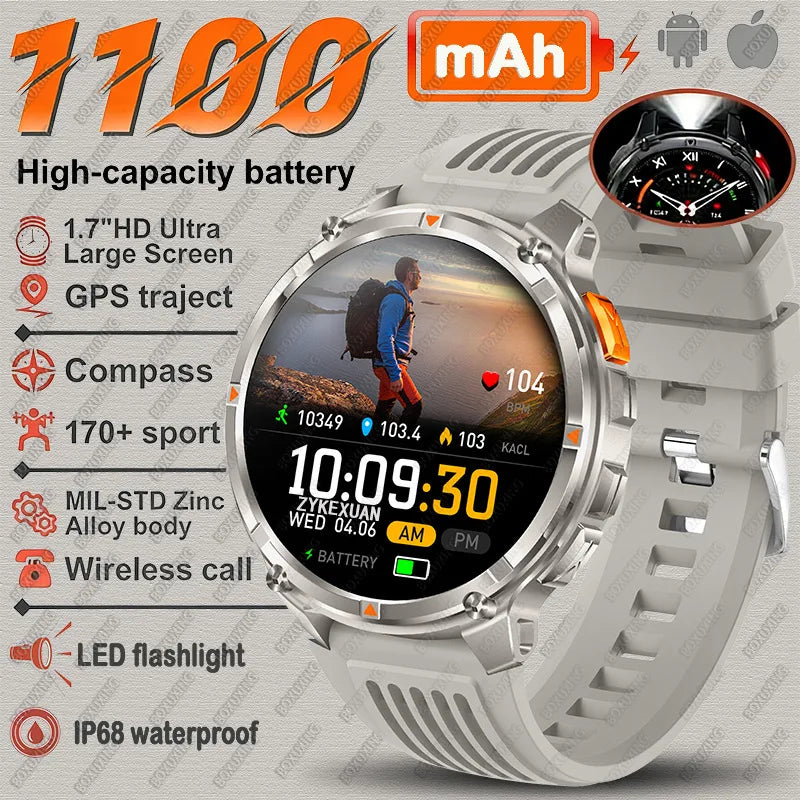 New T-Rex3 Ultra 1100mAh Battery Smart Watch GPS Track Compass IP69K Waterproof Sports tracker Outdoors Military Smartwatches