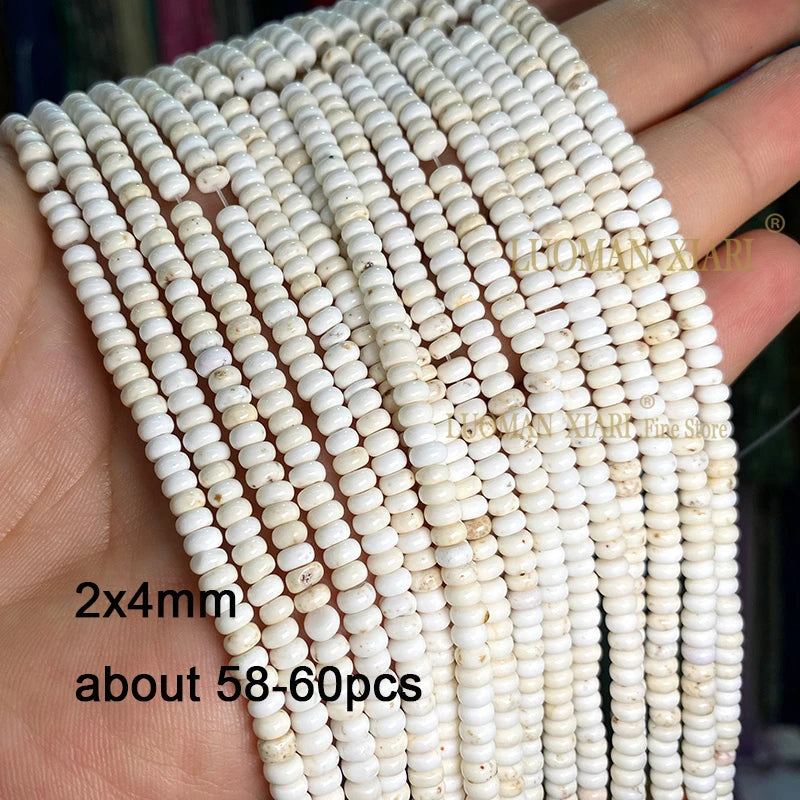 2 3 4MM Natural Blue Turquoises Smooth Loose Round Stone Beads For Jewelry Making DIY Bracelet Earrings Necklace Accessories